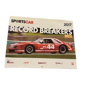 2017 SportsCar Record Breakers SCCA Racing Wall Calendar Motorsports Honda VW